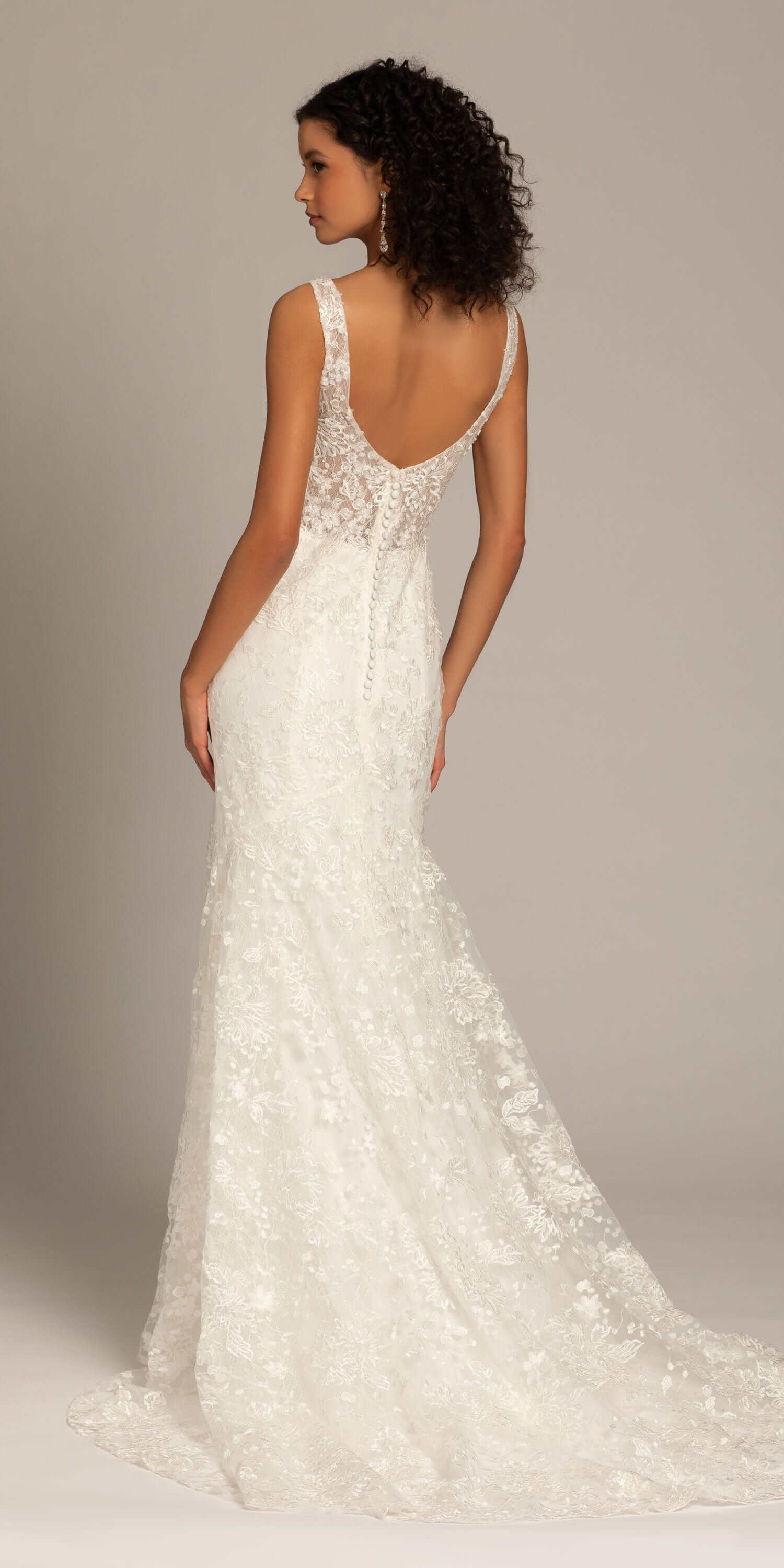 Embellished Sweetheart Tulle Trumpet Dress - Image 3