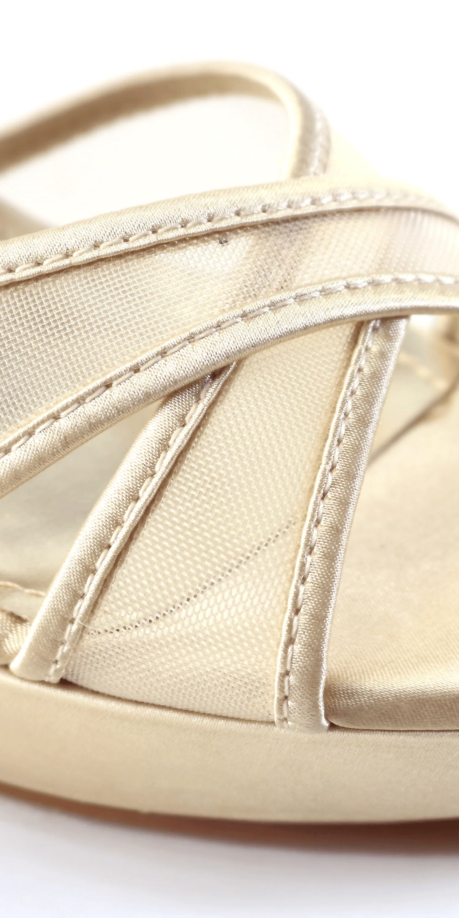 Mesh Satin Criss Cross Strap Platform Stiletto Sandal - Image 4