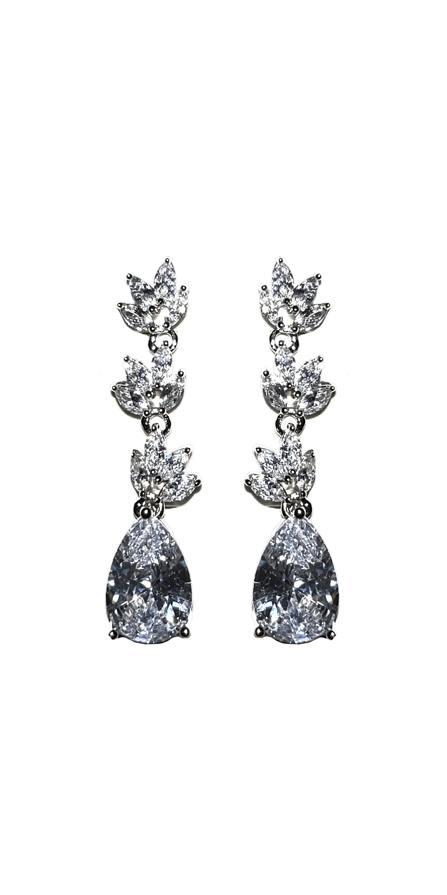 Multi Stone Teardrop Earrings - Image 2