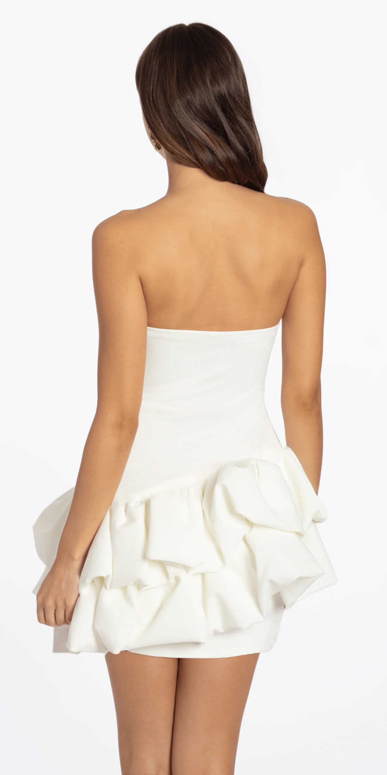Strapless Scuba Two Tiered Bubble Dress - Image 4
