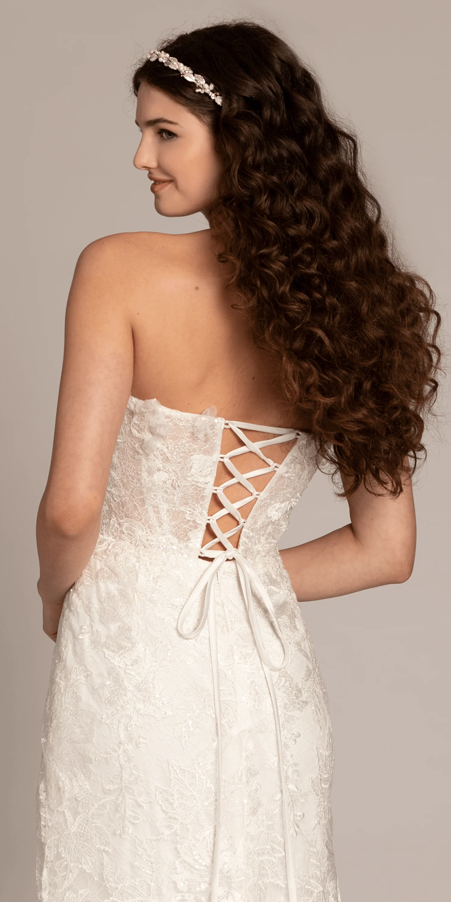 Sweetheart 3D Embellished Lace Corset Mermaid Dress - Image 6