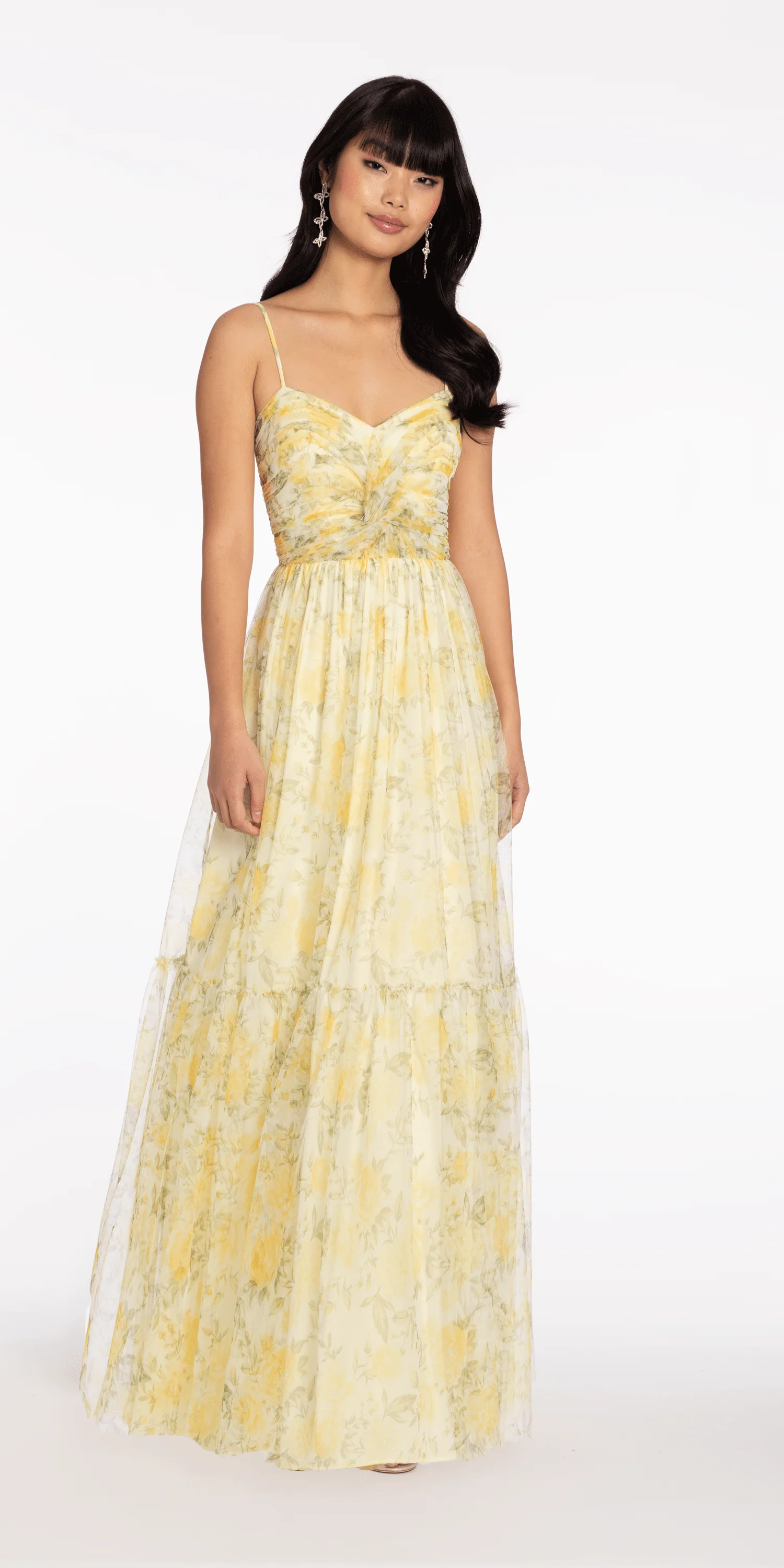 Sweetheart Mesh Floral Print Ballgown - Image 4