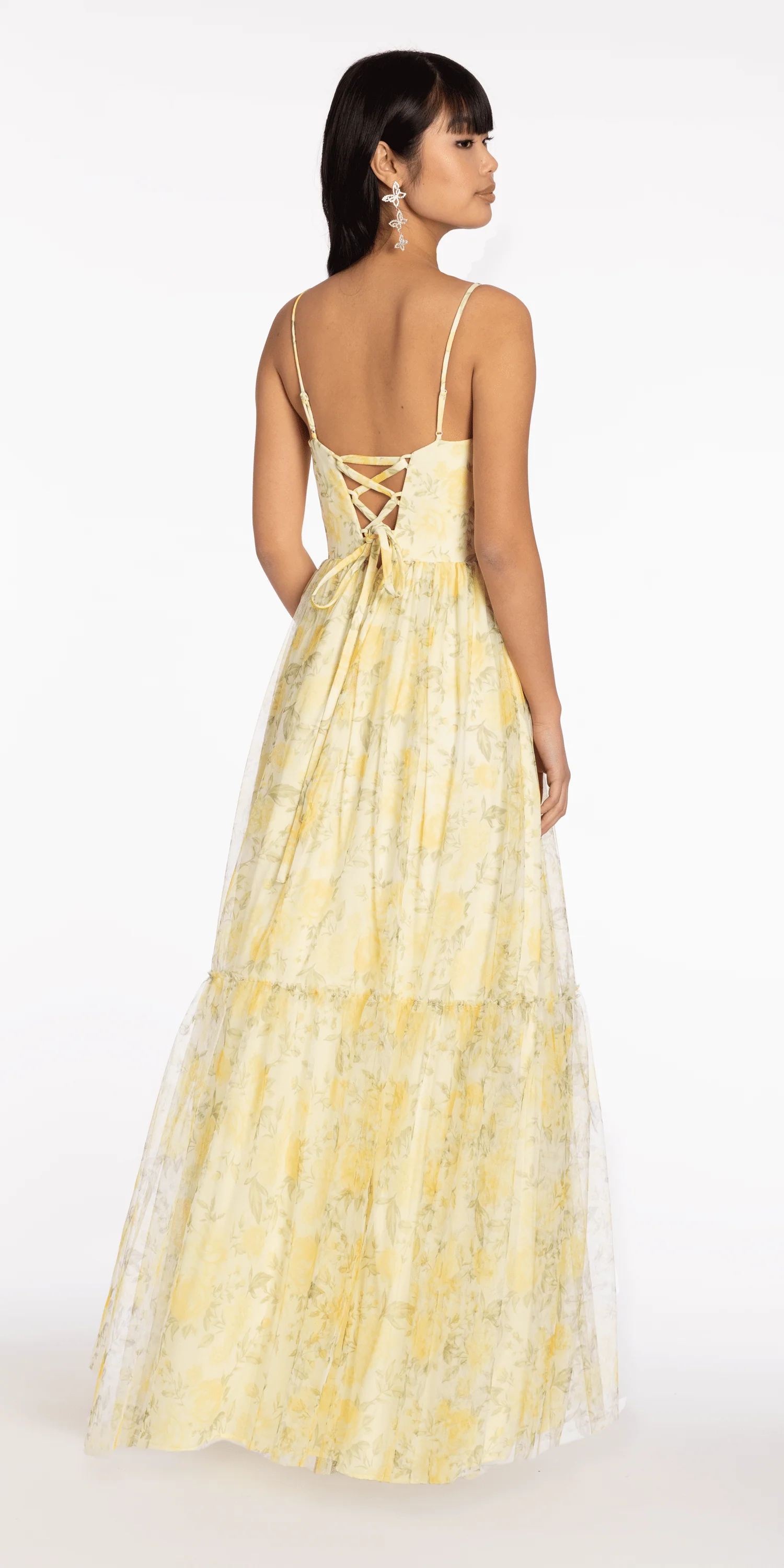 Sweetheart Mesh Floral Print Ballgown - Image 5