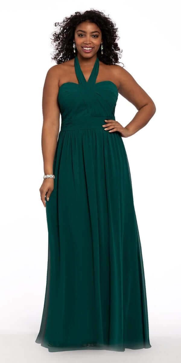 Tie Neck Halter Dress - Plus - Image 5